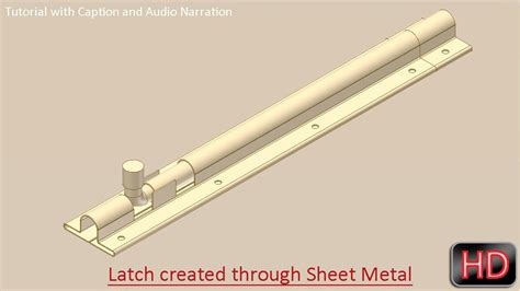 sheet metal latch creation